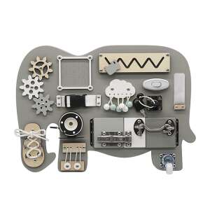 Pepita Wooden Mattress Wall - Elephant #grey-brown