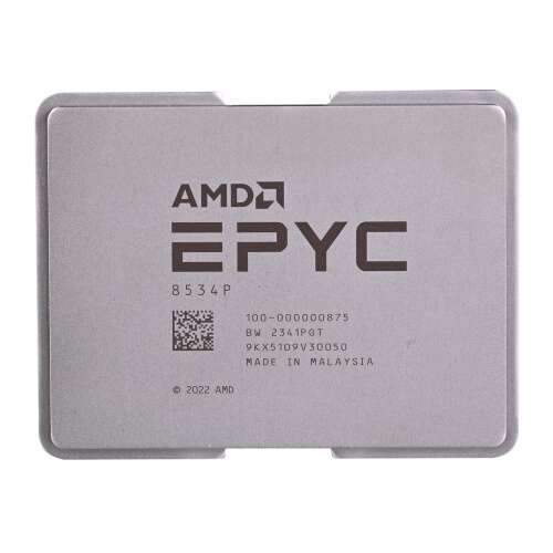 AMD EPYC 8534P processzor, 2,3 GHz, 128 MB L3 gyorsítótár - AMD