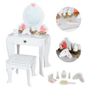 Pepita Holz Schminktisch für Mädchen mit Zubehör #weiß