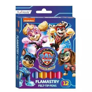 Majewski Mancs Őrjárat Filctoll Készlet - 12 szín, tökéletes gyerekeknek rajzoláshoz - Filctoll