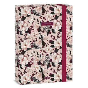 Ars Una Virágos Füzetmappa A4 - Rózsaszín 114197352 - Füzetbox