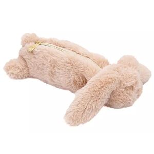 Astra Nyuszi Plüss Tolltartó - Aranyos Szőrös Kozmetikai Táska Lányoknak - Astra