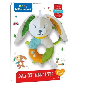 Clementoni Baby plüss nyuszis csörgő 114197423 - Csörgő