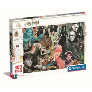 Clementoni Harry Potter Kollázs Puzzle, 300 darabos, Harry Potter filmek szereplőivel - Clementoni Puzzle