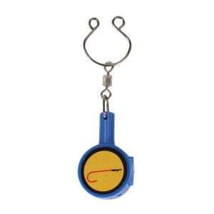 Blue fishing knot tying tool with bottle opener, keychain - Knot Tying Tool