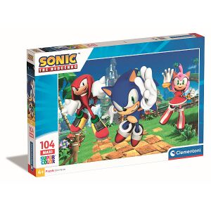 Clementoni Sonic a sündisznó Maxi Puzzle, 104 darabos - Clementoni Puzzle