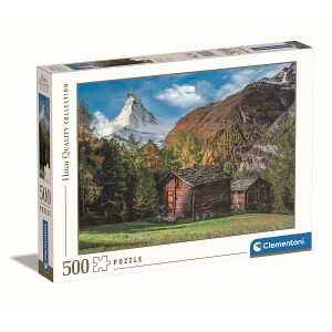 Clementoni Matterhorn 500 darabos puzzle doboz. Kiváló minőségű kirakó, hegyi tájjal. - Clementoni Puzzle