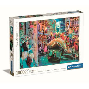Clementoni Velencei Karnevál Holdfényben 1000 darabos puzzle doboz - Clementoni Puzzle