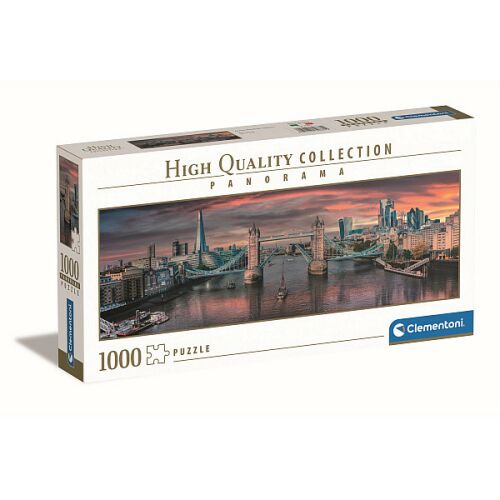 Clementoni Temze Panoráma Puzzle, 1000 darabos, londoni Tower Bridge-et ábrázoló kirakó - Puzzle