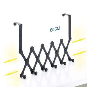 Zusammenklappbarer Türhänger mit 6 Haken, erweiterbare Garderobe - Haken