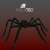 Malatec Halloween giant spider decoration with logo