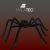 Malatec Halloween giant spider decoration with logo