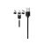 3 az 1-ben Mágneses Töltőkábel – Micro USB, Type-C, Lightning, 1 m 107200659