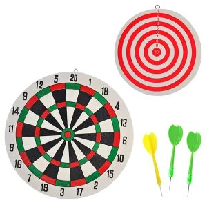 Kétoldalas Darts Tábla Dartsokkal - Mindkét Célpont Oldal - Darts