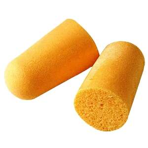 Sárga hab füldugók párja zajcsökkentéshez, ergonomikus kialakítás, 37 dB zajcsökkentés - Füldugó