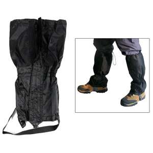 Fekete vízálló szárvédő túrázáshoz, trekkinghez és szabadtéri tevékenységekhez - Cipővédő