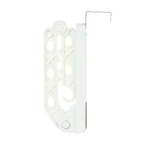 Agățătoare albă deasupra ușii cu mai multe cârlige pentru haine, pliabilă și economisitoare de spațiu - Design interior