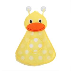 Yellow duck shaped bath toy storage net with suction cups, perfect for organizing bath toys - Other bathroom accessory