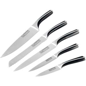 Carl Schmidt Sohn Lychen 5-teiliges Messerset, Edelstahl, schwarze Griffe - Carl Schmidt Sohn Küchenmesser