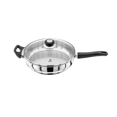 Patelnia ze stali nierdzewnej Judge Vista 28 cm z pokrywką szklaną