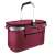 Navaris insulated picnic basket, burgundy color, 27L capacity
