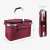 Navaris foldable picnic basket with dimensions, 27L capacity, burgundy color