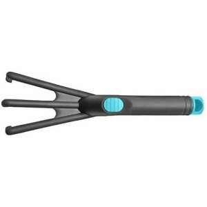 Richmann mini garden rake, 3-prong, 8x29 cm, black and blue - Rake