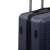 ProWorld Troller 36 liter cabin suitcase, dark blue, 360 degree spinner wheels, close up of side handle
