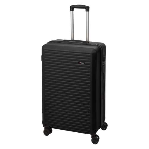 ProWorld 60 liter black hard shell suitcase with 360 degree spinner wheels