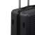 ProWorld 60 liter black hard shell suitcase with TSA lock, close-up