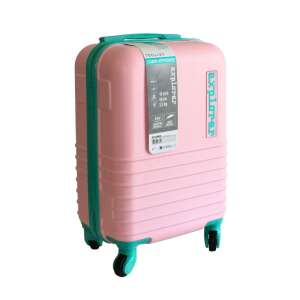 ProWorld Explorer 30 liter pink cabin suitcase with turquoise details and 360 degree wheels - Suitcase