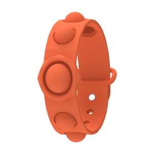 Orange Pop It bracelet, silicone fidget toy for stress relief and focus - Pop It