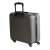 Back view of ProWorld 27L cabin trolley suitcase with 360° wheels, black