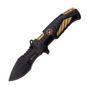 Foxter military pocket knife, 21.5 cm, black and gold - Pocket Knives and Folding Knife