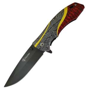 Foxter folding pocket knife, 21 cm, stainless steel, with belt clip - Pocket Knives and Folding Knife