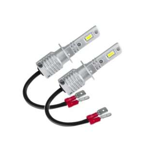 2x H1 LED headlight bulbs, Canbus, 6500k, 25W, 6000Lm, 12V-24V - Car bulb