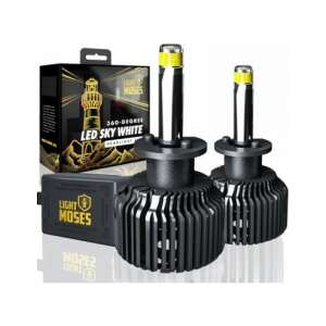 Фарове LED Light Moses 360 градуса, H1 M9 Canbus, 80W, 8000 Lm, 12V, комплект от 2 - Автомобилна крушка