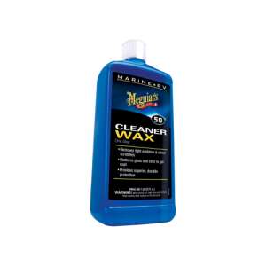 Meguiar's Marine RV Cleaner Wax, 50, într-un singur pas, elimină oxidarea ușoară și zgârieturile minore, restabilește luciul și culoarea stratului de gel, oferă o protecție superioară, durabilă - Ceară pentru mașini
