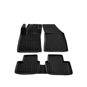Renault Megane IV (2015-) car mats, black rubber tray style floor mats - Car mat