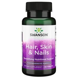 Suplement diety Swanson Hair, Skin & Nails, 60 tabletek - Uroda i zdrowie