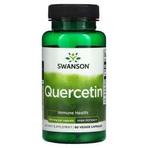 Swanson Quercetin 475mg High Potency 60 Veggie Capsules, Immune Health Dietary Supplement - Dietary supplement