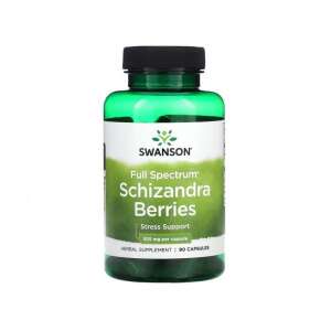 Swanson Full Spectrum Schizandra Berries 90 капсули, подкрепа за стрес, билковa добавка - Хранителна добавка