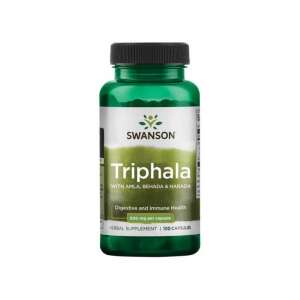 Swanson Triphala 500mg 100 capsules, digestive and immune health herbal supplement - Dietary supplement