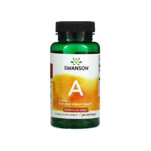 Swanson Vitamin A 10,000 IU Eye and Vision Health Supplement 250 Softgels - Dietary supplement