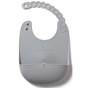 Baba vállpántos miniware roll & lock, 100% élelmiszeripari szilikon, szürke