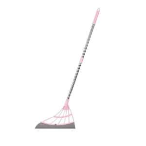 Pink floor sweeper with long handle - Partvis & Broomstick