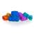 Set of 6 silicone bear shaped baking molds, assorted colors