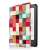Husa pentru cititorul de e-book Amazon Kindle 10 2019 K658 6 inch cu model geometric colorat, deschisă