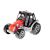 Red and Black Toy Tractor - 35cm Metal Tractor Toy