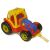 Red, Yellow, and Blue Toy Tractor in Packaging